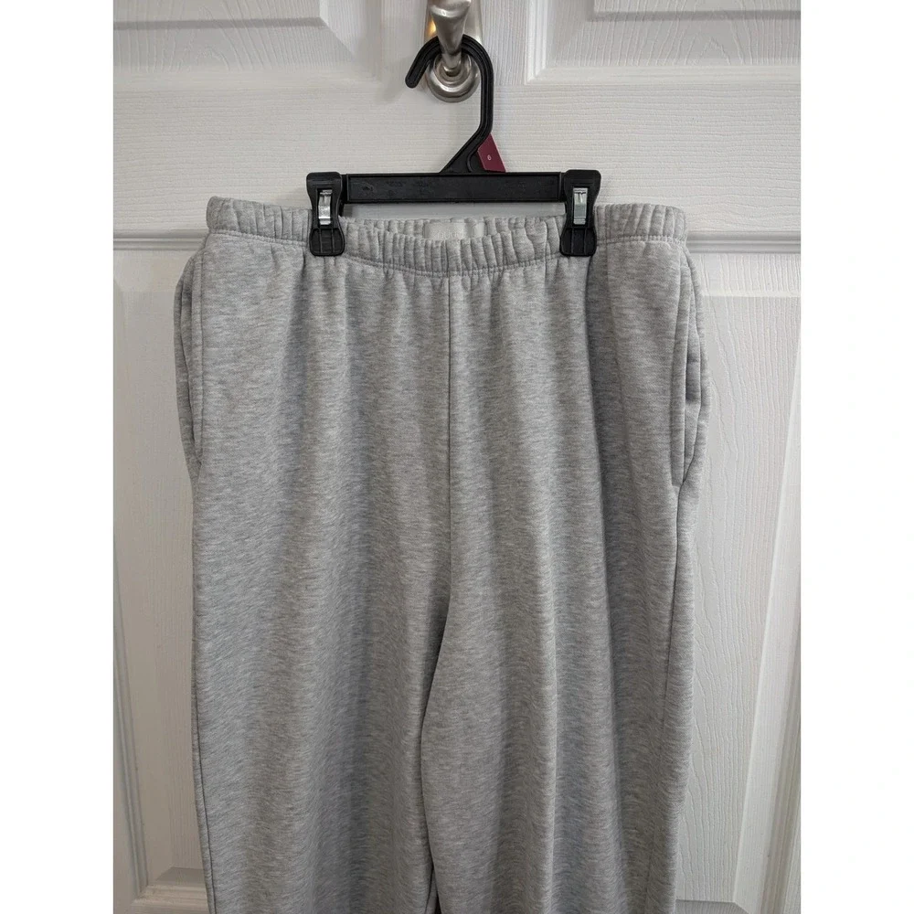 Nuuds Everyday‎ Sweatpants Women Heather Gray Relaxed Joggers Fleece - Size S